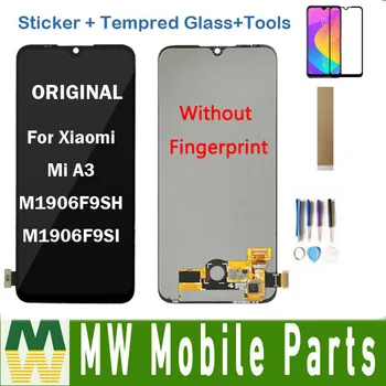 

With Tempered Glass For Xiaomi Mi A3 M1906F9SH M1906F9SI LCD Display Screen and Touch Screen Sensor Digitizer