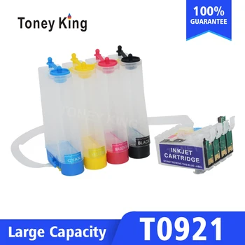 

Toney King T0921 Continuous Ink System Kit For Epson Stylus C91 CX4300 T27 Printer With Reset Chip