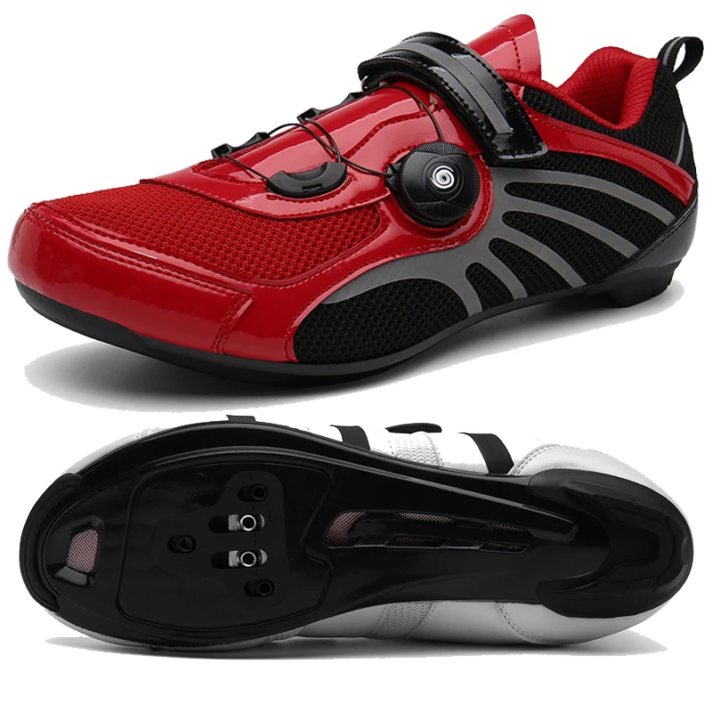 sj-1119-red CUNGEL велосипедная обувь Sapatilha Ciclismo Mtb мужские кроссовки Женская обувь для горного велосипеда самофиксирующаяся обувь для велосипеда Superstar original - Цвет: sj-1119-red