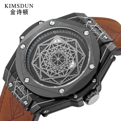 

KIMSDUN Luxury Brand Men Watches Automatic Mechanical Watch Mens Sport Clock 3d Casual Business Retro Wristwatch Relojes Hombre