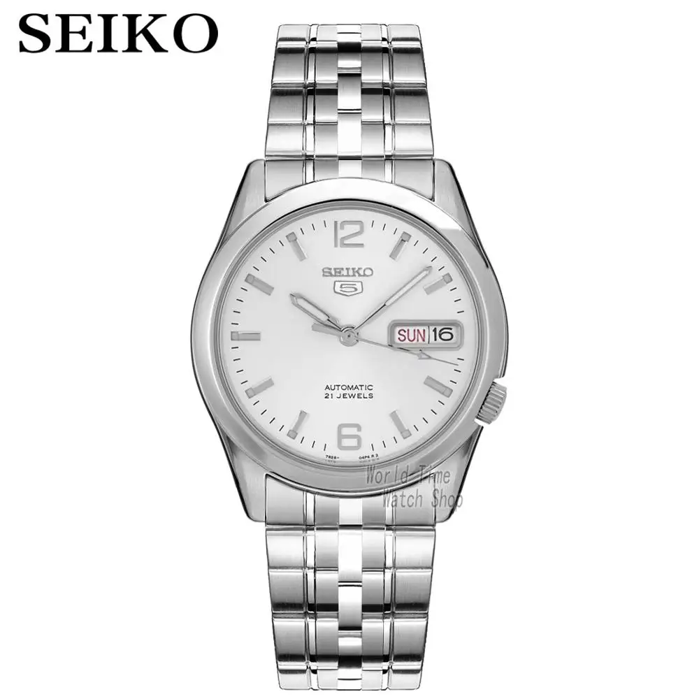 Seiko часы мужские 5 автоматические часы люксовый бренд водонепроницаемые спортивные мужские часы набор мужские часы водонепроницаемые часы relogio masculino - Цвет: SNK385K1-A