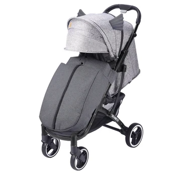 

New dearest 818+ baby stroller foldable with wind shield foot cover four wheels foldable