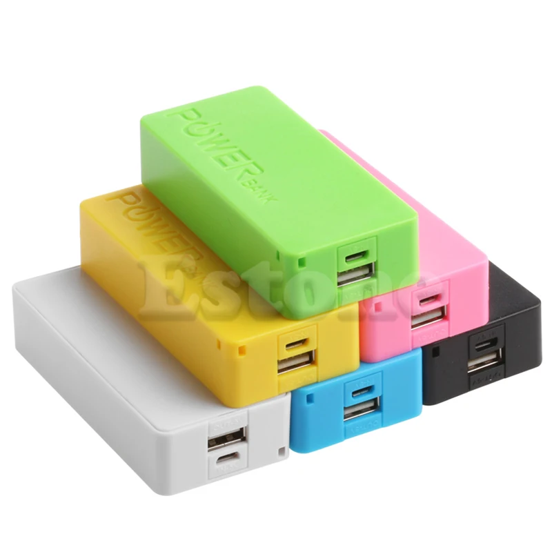 

1 PC 5600mAh 5V USB Power Bank Case 18650 Battery Charger DIY CASE For Cell Phone US