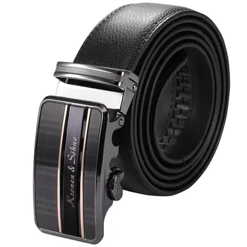 

Korean Fashion Automatic Buckle Soft Leather Belts For Men Jeans Decorative Metal Buckle Waist Bands Best Gifts