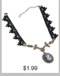 JOUVAL колье, сексуальные Чокеры в готическом стиле, Кристальное черное кружевное ожерелье-чокер на шею, винтажное викторианское женское чокер в стиле стимпанк, ювелирные изделия