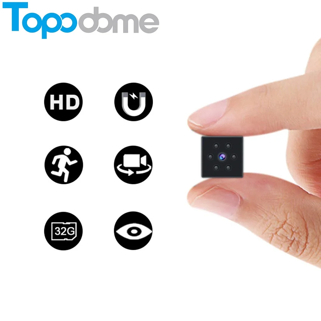 Topodome 1080P 2MP P2P HD TF Card Voice Recorder Video Surveillance Night Version CMOS Small Portable MINI Sports IP Camera