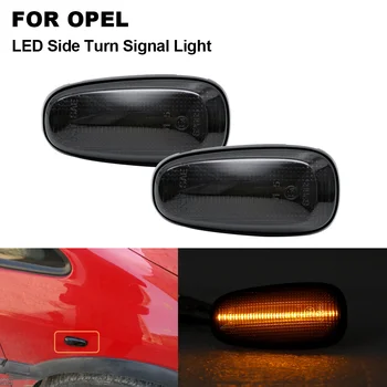 

2pcs LED Turn Signal Light Side Fender Marker Lamp Smoked For Opel Astra G Zafira Speedster Cadillac STS XLR XLR-V Chevrolet