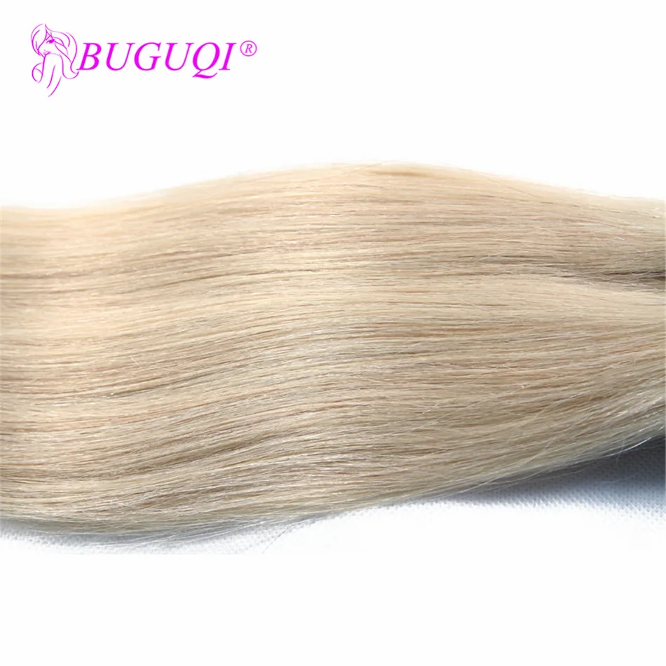 BUGUQI Hair Clip In Human Hair Extensions Mongolian #24 Remy 16- 26 Inch 100g Machine Made Clip Human Hair Extensions