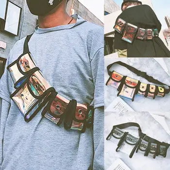 

2019 Unisex Women Waist Fanny Pack Belt Travel Bag Purse Chest Pouch Bullet pack Waist Packs