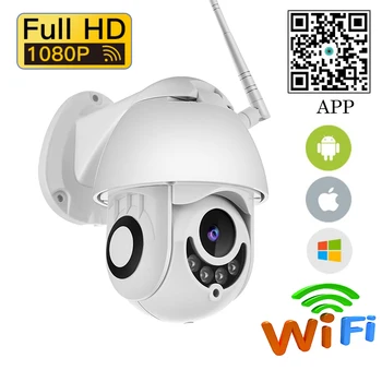 

Neng Wireless HD IP Camera 2MP PTZ WiFi Speed Dome Security Camera 4X Zoom IR Network Camera CCTV Surveillance 1080P