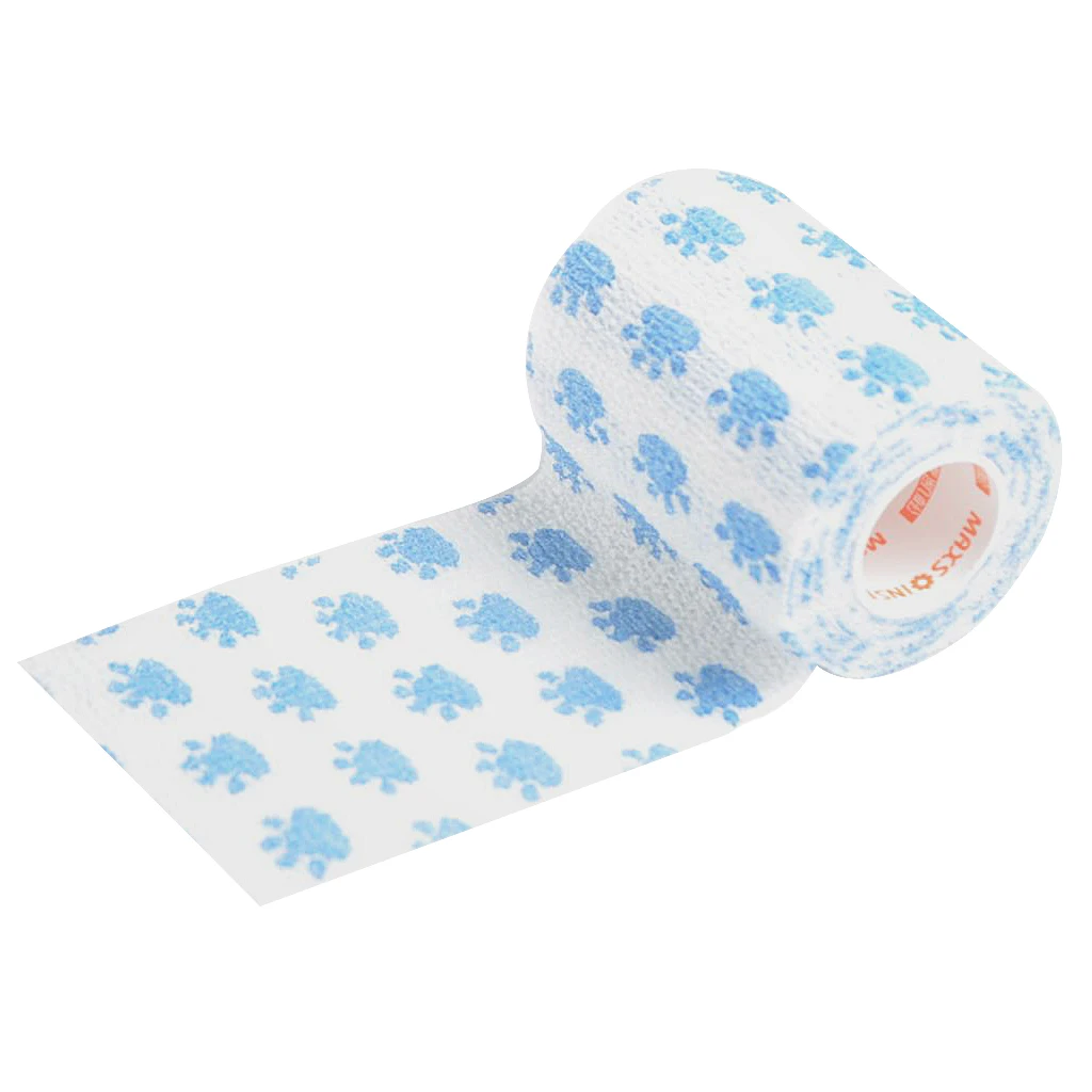 5 Yards Sports First Aid Elastic Non Woven Self Adhesive Cohesive Wrap Bandage Tape Roll 2, 3, or 4 Inches Wide