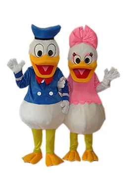 

Factory direct sale new Duck Couple doll Mascot Costume Adult Halloween Birthday party cartoon Apparel Cosplay Costumes