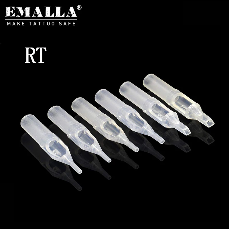 

50PCS 3/5/7/9/11/13/15/18R Tattoo Tips Tubes Clear Short Tips Disposable Tattoo Tips For Tattoo Needles Supplies Free Shipping