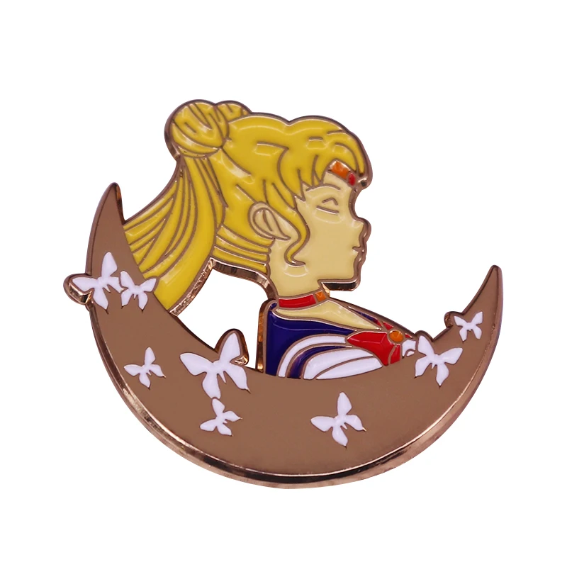 Sleeping Sailor Moon Pin Kawaii Japan Anime Brooch Magical Girls Gift.jpg