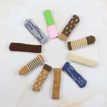 Узор в горошек ножки стула крышка рукава столешницы покрытие нескользящей скатерти подкладки под ножки трикотажные ножки стула протектор мебели ножки шапки