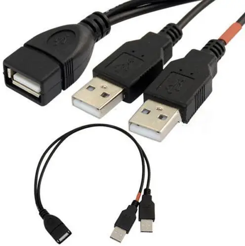 

USB2.0 line Y type line USB one point two line USB2.0 AF/2*AM USB one mother branch two lines