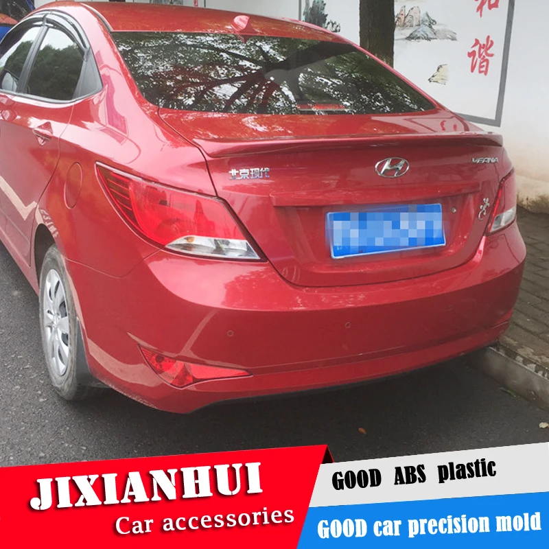 Спойлер заднего крыла автомобиля YWW из АБС-пластика для Hyundai VERNA Accent 2011-2015 цвет