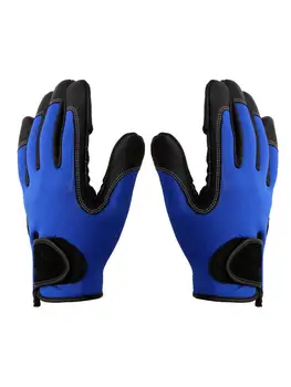 

1 Pair 2 Slits Full Finger Fishing Jigging Sun Gloves Waterproof Winter Gear