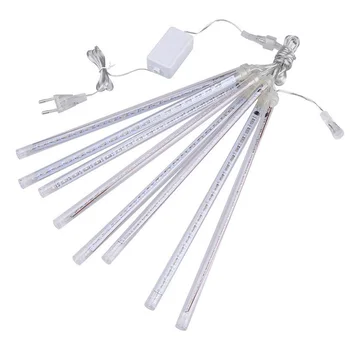 30 Cm 50 Cm 8 Buizen Vakantie Meteor Shower Led Light String Outdoor Waterdicht Kerstboom Lichten Tuin Decor