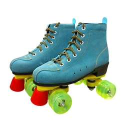 Lighted Street Skate Shoes Tyre Roller Skating Personalized Beginner Professional New Style Rollers Patins 4 Roues Skates KC50LH