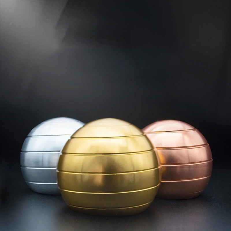 Desktop Stress Relief Toy Aluminum Alloy Decompression Hypnosis Rotary Gyro Adult Fingertip Toy Kinetic Round Metal 1 Desktop Stress Relief Toy Aluminum Alloy Decompression Hypnosis Rotary Gyro Adult Fingertip Toy Kinetic Round Metal 2