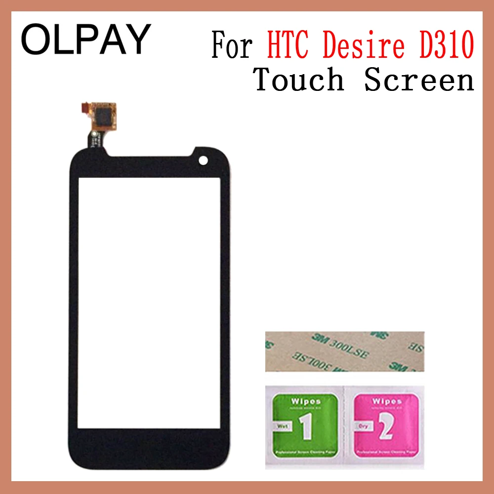 Стекло для сенсорного экрана мобильного телефона 4," дюймов для htc Desire 310 D310 Сенсорная панель дигитайзера запасные части и инструменты