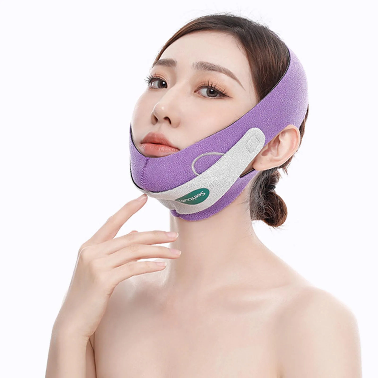 

1pcs Face Slimming Belt Face Lifter Slimmer Strap Reusable Double Chin Reducer V Line Shaper for Face Chin Lifting