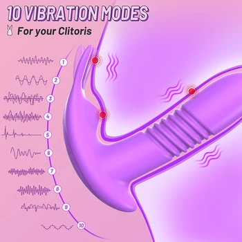 Remote Control Vibrator Telescopic Rotating Vagina Massager G Spot Clitoris Stimulator Rabbit Wearable Dildo Sex Toys For Women 2