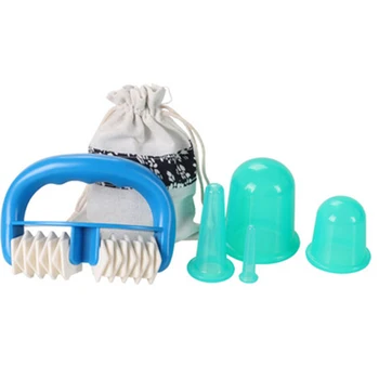 

5pcs Silicone Anti Cellulite Cup Vacuum Cupping Massage Cups Body Pain Relief Massage Roller Manual Suction Cups Therapy