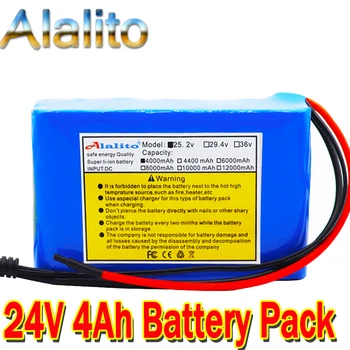 

High capacity 24V 4Ah 18650 li-ion battery pack 25.2v 4000mAh electric bicycle moped /electric/lithium ion battery pack