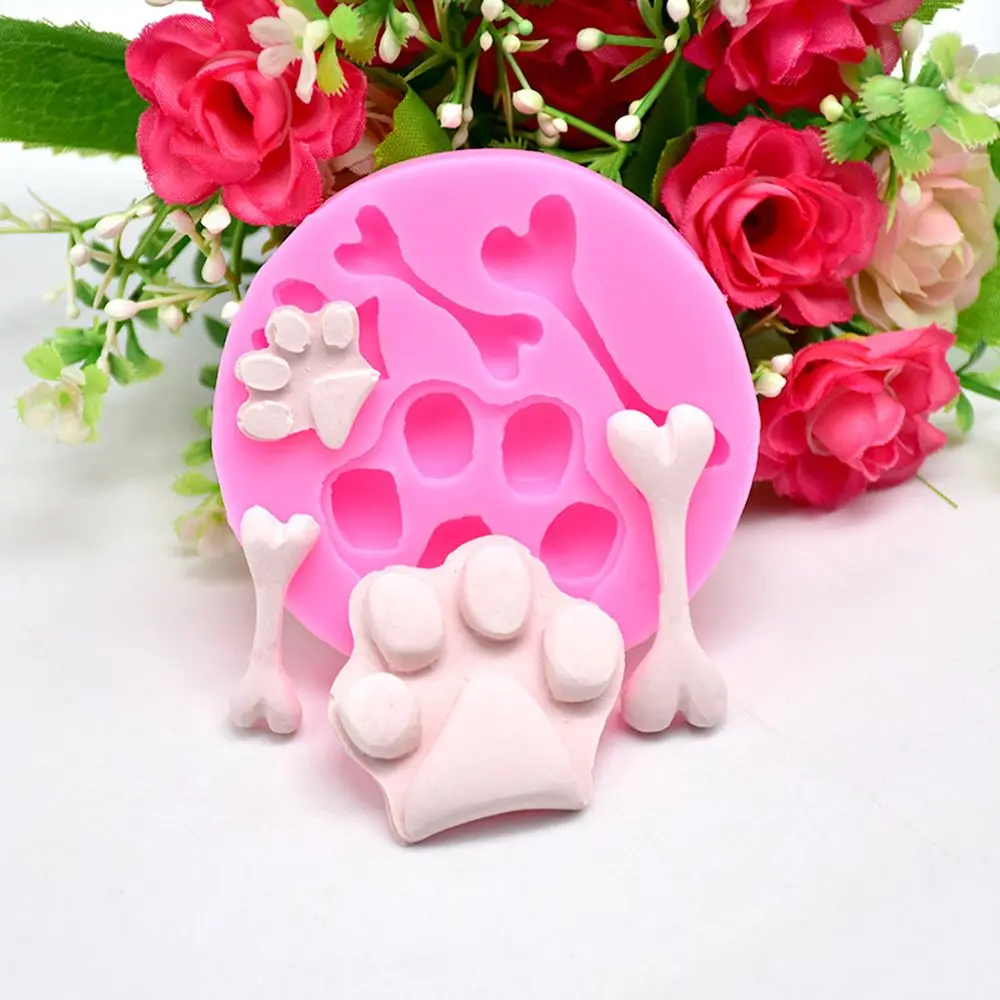 

Bone Shape Silicone Mold Dog Cat Bear Paw Baking Mould DIY Fondant Cookie Pastry Cake Decorating Tools Kitchen Accessories