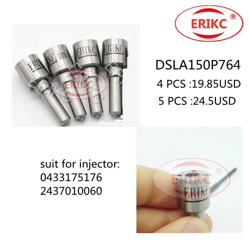 

ERIKC Nozzle DSLA150P764 Diesel Fuel Injector Spray Nozzle DSLA 150 P 764 Spray Gun nozzle Assy 0433175176 2437010060