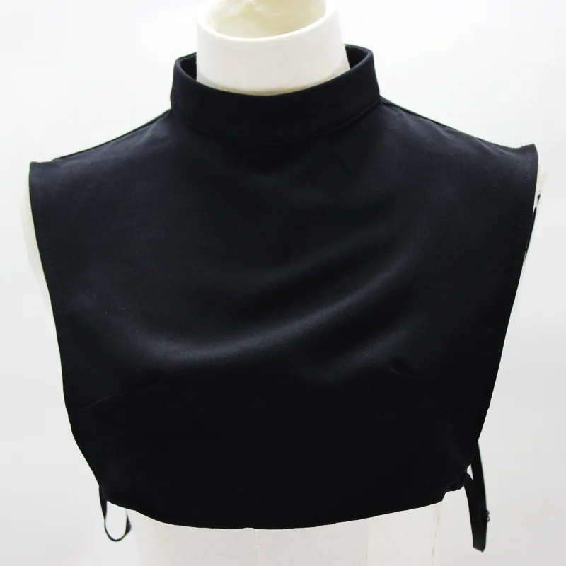 

Solid Color White Black Fake Collar Women Half Shirt Sweater False Collars Ladies Stand Detachable Collar Removable Neck Tie