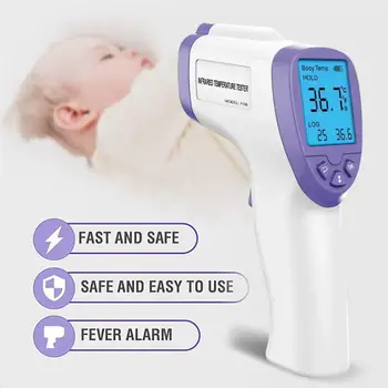 

Forehead Ear Thermometer Non-Contact Infrared Thermometer Digital Clinical Instant Fever Temperature Infrared Scanner