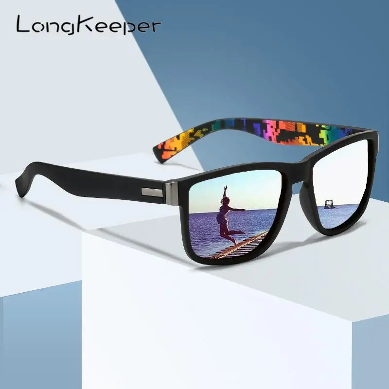

Original LongKeeper Brand Classic Polarized Sunglasses Men Women Driving Square Frame Sun Glasses Male Goggle UV400 Gafas De Sol