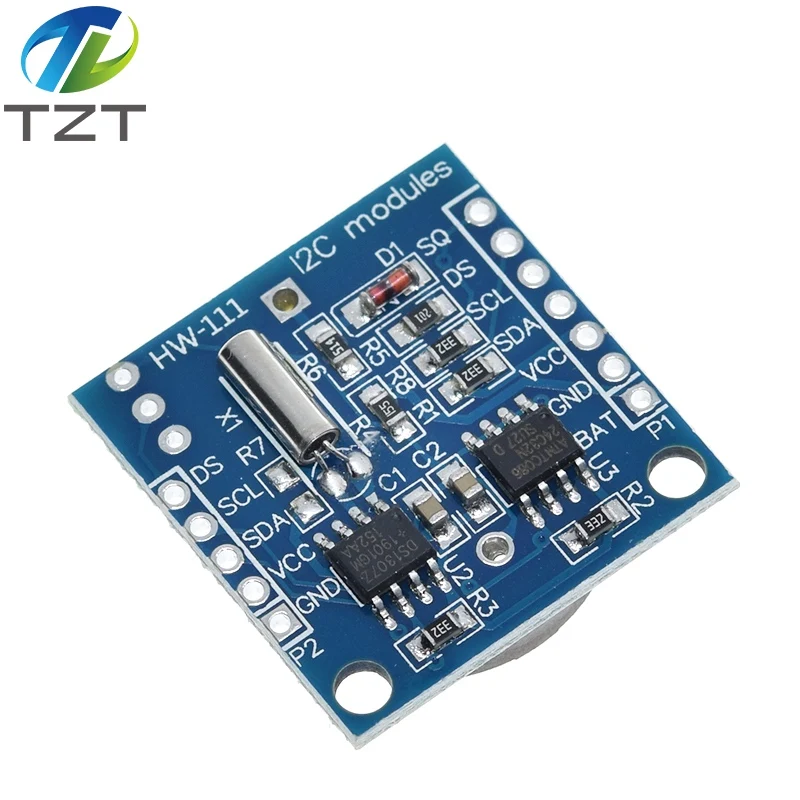 DIYTZT 1/3/5PCS I2C RTC DS1307 AT24C32 Echtzeituhr Modul Für AVR ARM PIC Tiny RTC I2C module speicher DS1307 Uhr – Detail 5