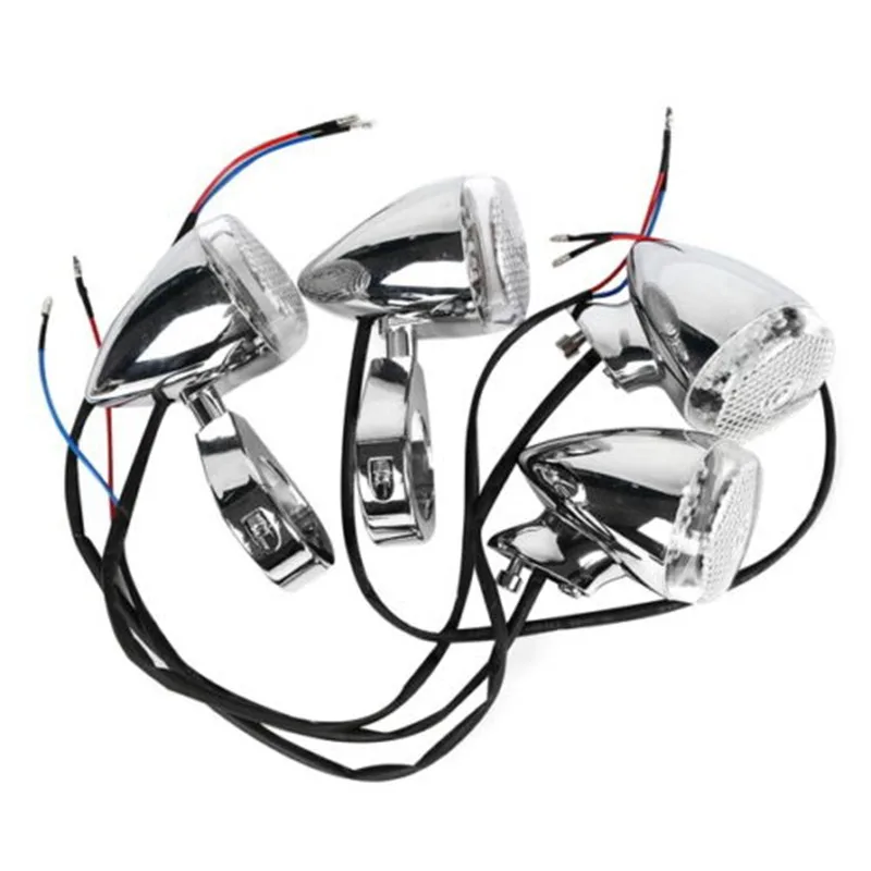 

Motorcycle 39mm 41mm Chrome Turn Signal Fog Light Relocation Fork Clamp For Harley Softail Dyna Sportster