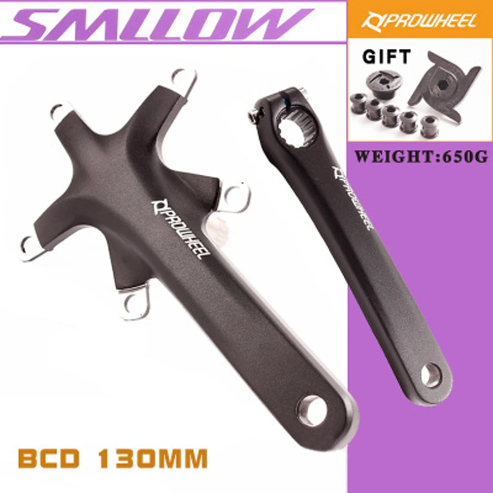 

Bicyle Crankset MTB Crank Road Set Aluminum alloy Bikes Black Accessory High Quality