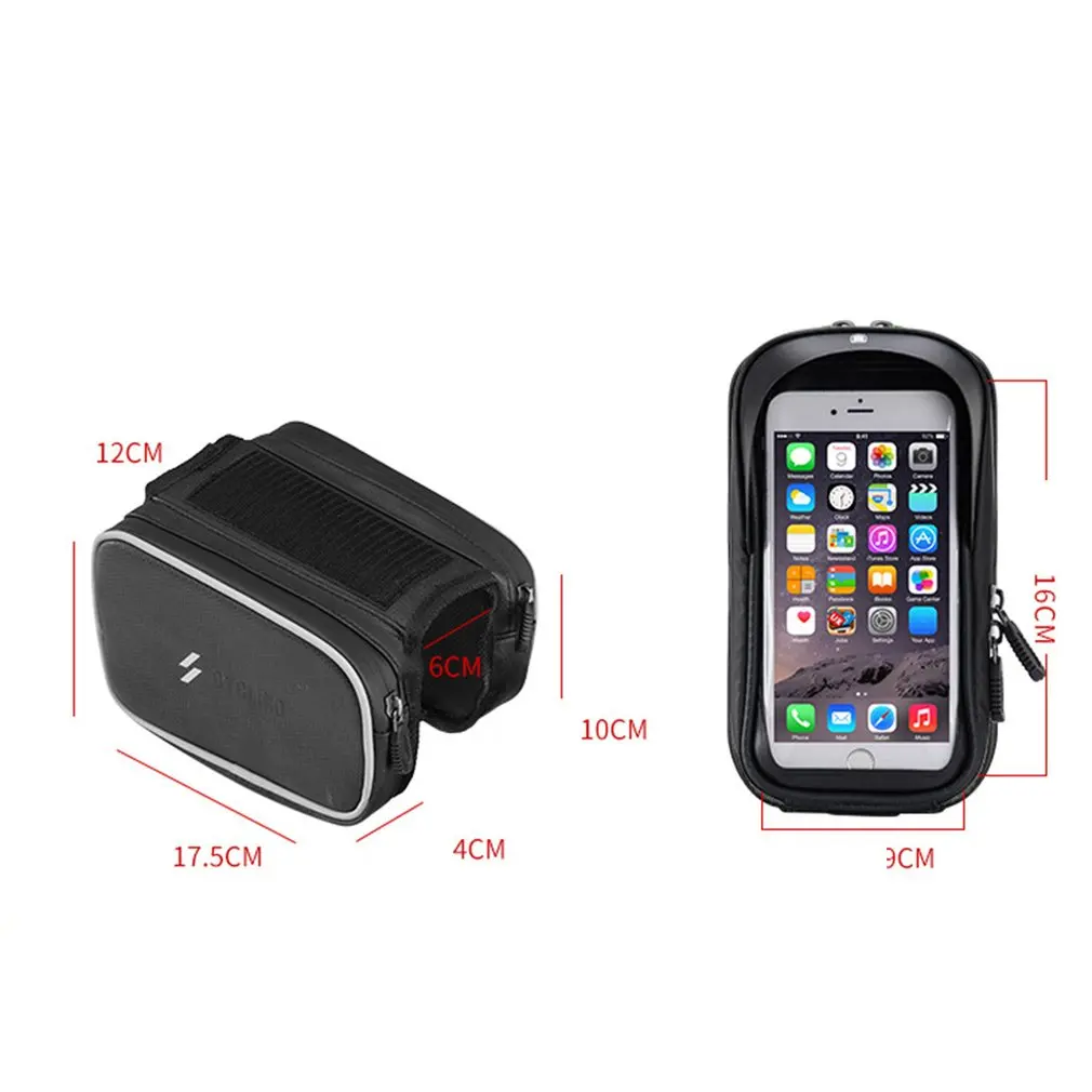 Bicycle bag front beam tube bag touch screen mountain bike riding equipment accessories wilderness use