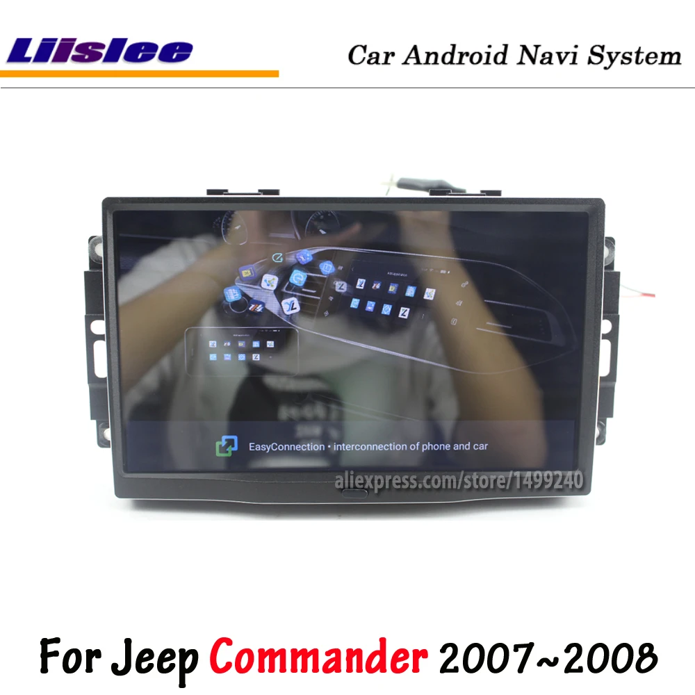 Discount Liislee Car Android 8.0 For Jeep Commander 2007~2008 Stereo Radio Carplay Screen Video GPS Navigation Multimedia No DVD Player 2