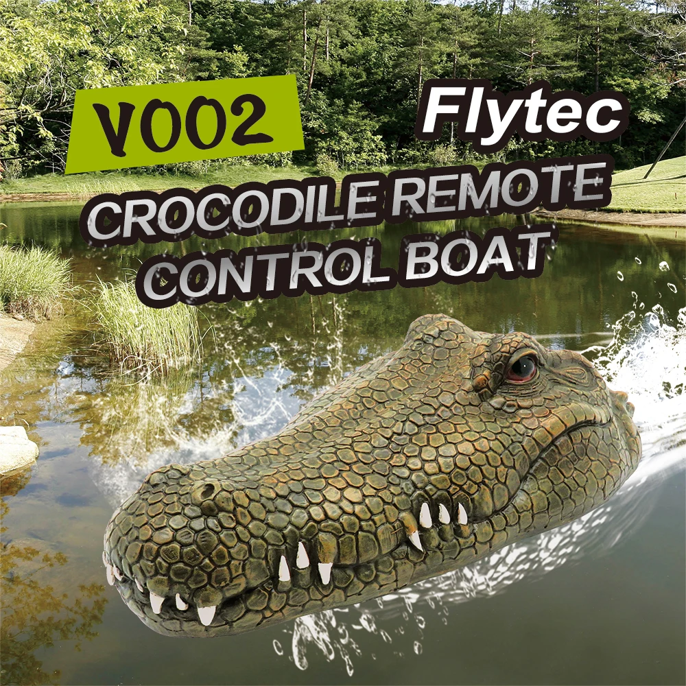 Flytec V002 RC поддельная голова крокодила пульт дистанционного управления RC лодка Хэллоуин украшения шутка шалость производитель забавная Новинка моделирование пародия игрушка