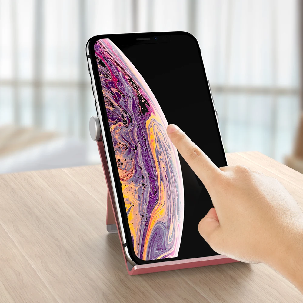KISSCASE Schreibtisch Metall Telefon Halter Stehen Für iPhone 11 Samsung Xiaomi Tablet Ständer Lieb