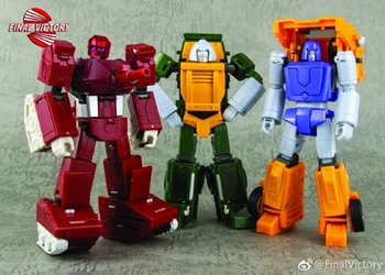 

FinalVictory FV G1 Transformation War Machine Brawn Huffer Set of 3 Mighty Warriors Action Figure Robot Toys