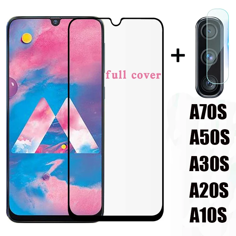 Защитное стекло 2 в 1 для Samsung Galaxy A10s A20s A30s A50s A70s a 10 20 30 50 70 s защитная пленка экрана