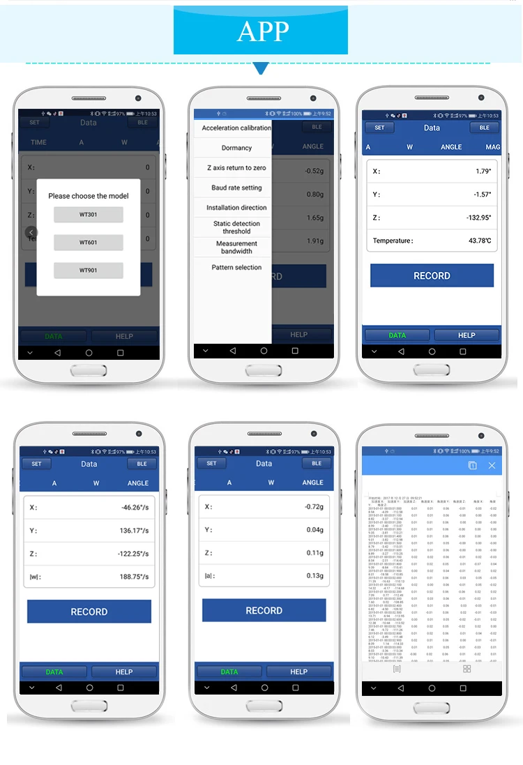 Giroscópio + Ângulo Witmotion-acelerômetro Inclinômetro Ahrs Alta Precisão 3 Eixos Xyz Saída 100hz Aplicativo pc - Android Wt61c - Image 3