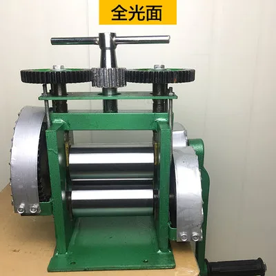 Flat Hand Operate mini gold Rolling Mill , jewelry rolling mill Smooth surface roller