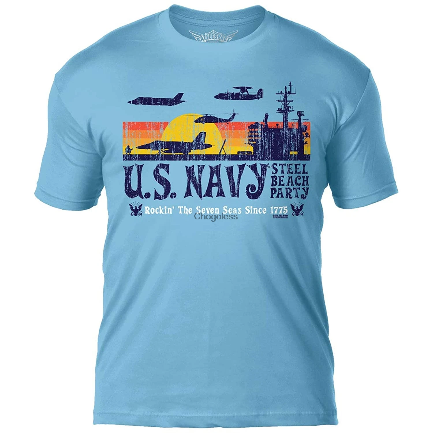 7 62 Дизайнерская мужская футболка USN 'Steel Beach Party'|Футболки| |