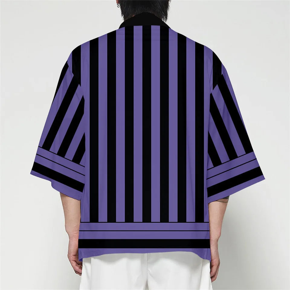 Demon Slayer Kimetsu no Yaiba 3D полный принт японского Аниме кимоно Haori Yukata Косплей Женщины/Мужчины Лето Повседневная крутая уличная одежда