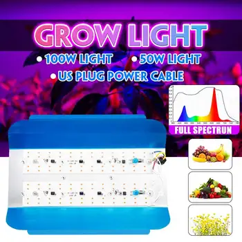 

Smuxi LED Grow Light 50W 100W Full Spectrum Phyto Flood lights Iodine Lamp AC 220V LED Grow Lamp Waterproof