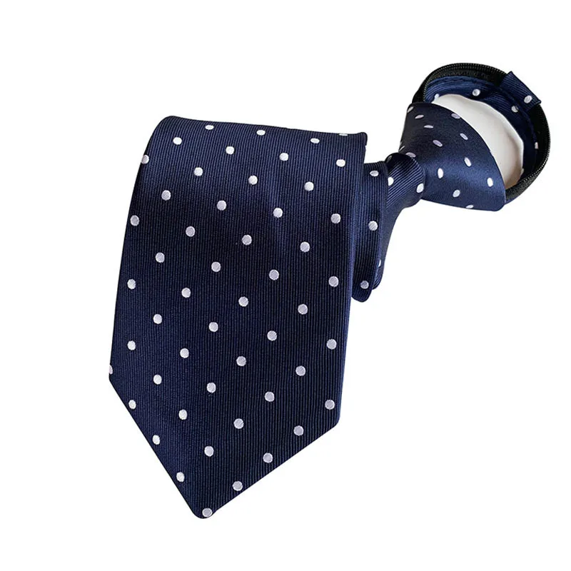 YISHLINE-новинка, мужские галстуки из шелка, 8 см., на молнии, ленивый галстук для мужчин, Цветочный Пейсли, Отличное ощущение руки, аксессуары для свадебной вечеринки - Цвет: SMT-LD-B18